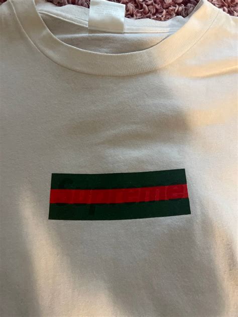 supreme x gucci box logo t shirt